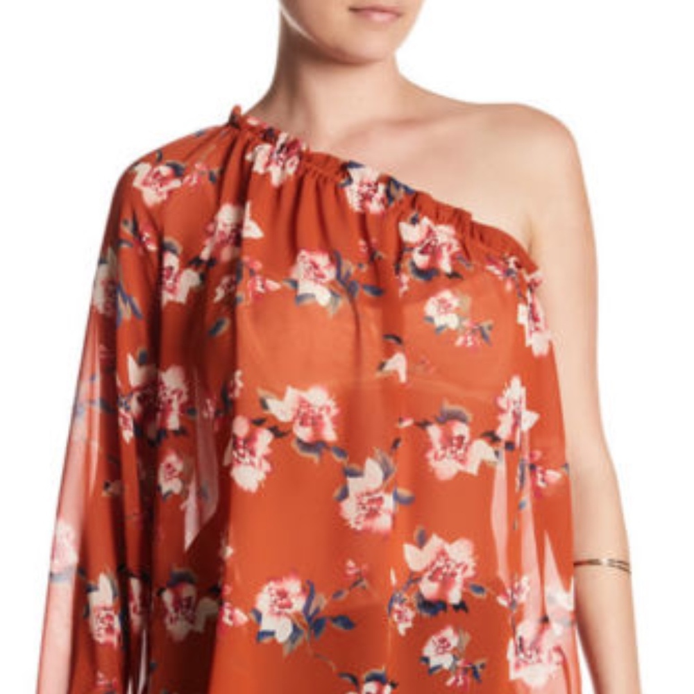 NWT Ro & De Shoulder Top Burnt Orange Nordstrom